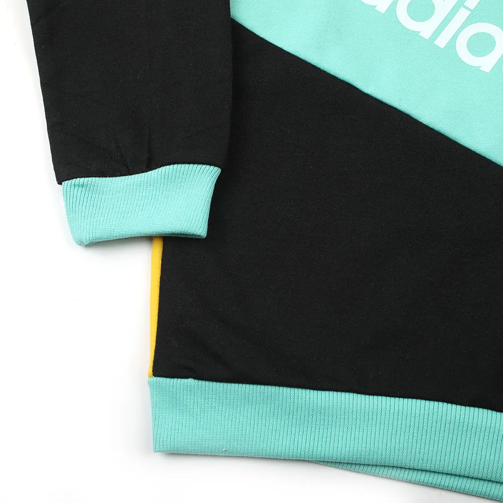 Boys Full Sleeves Sweat Suit - Yellow